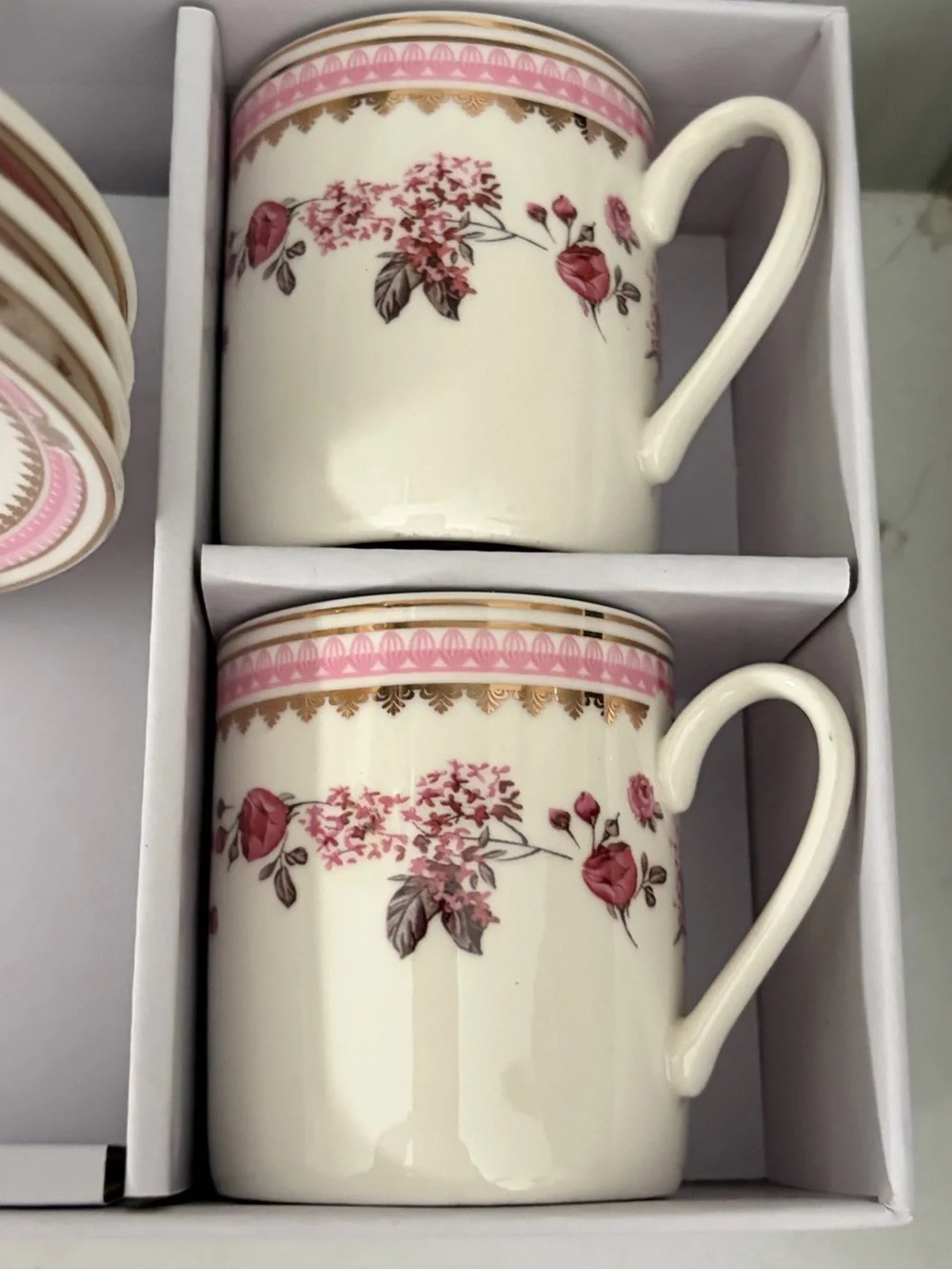 Grace Teaware Espresso Cup and Saucer Set New in Box